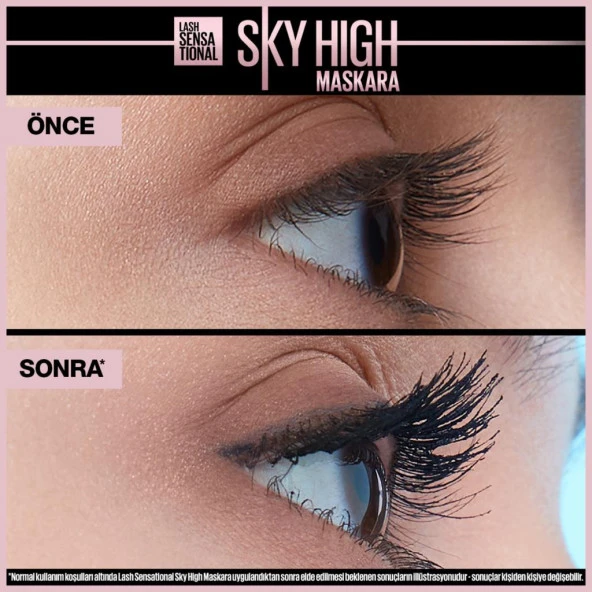 Maybelline New York Lash Sensational Sky High Suya Dayanıklı Waterproof Maskara - 2