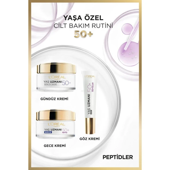 L'Oréal Paris Yaş Uzmanı 50+ Kırışıklık Karşıtı Yenileyici Gece Kremi - 5