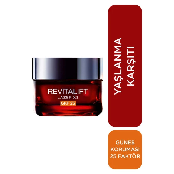 L'Oréal Paris Revitalift Lazer X3 Leke ve Kırışıklık Karşıtı Bakım GKF25