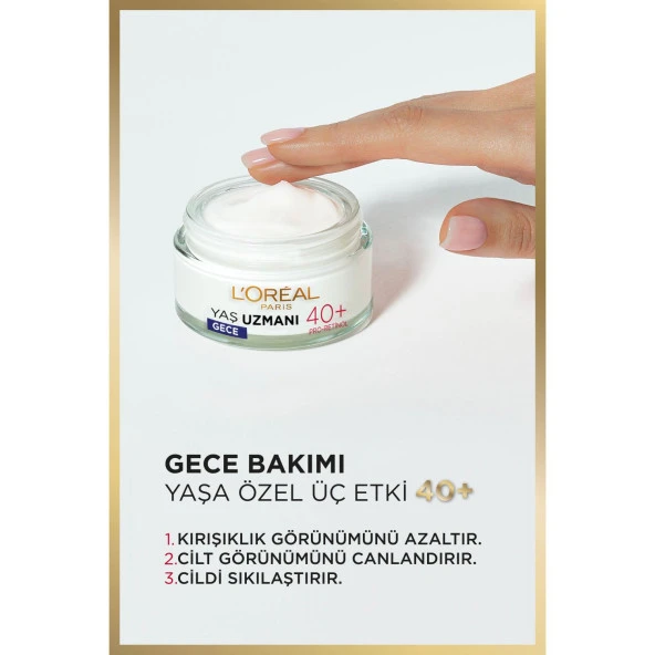 L'oréal Paris Yaş Uzmanı 40+ Kırışıklık Karşıtı Sıkılaştırıcı Gece Kremi - 4