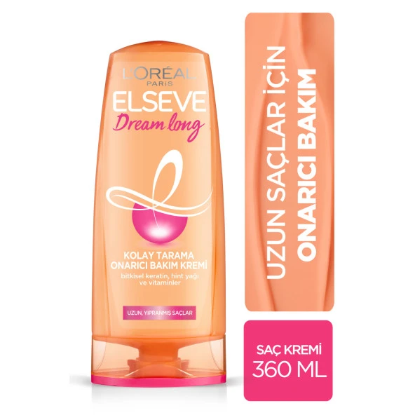 L'oreal Paris Elseve Dream Long Kolay Tarama Saç Bakım Kremi 360Ml