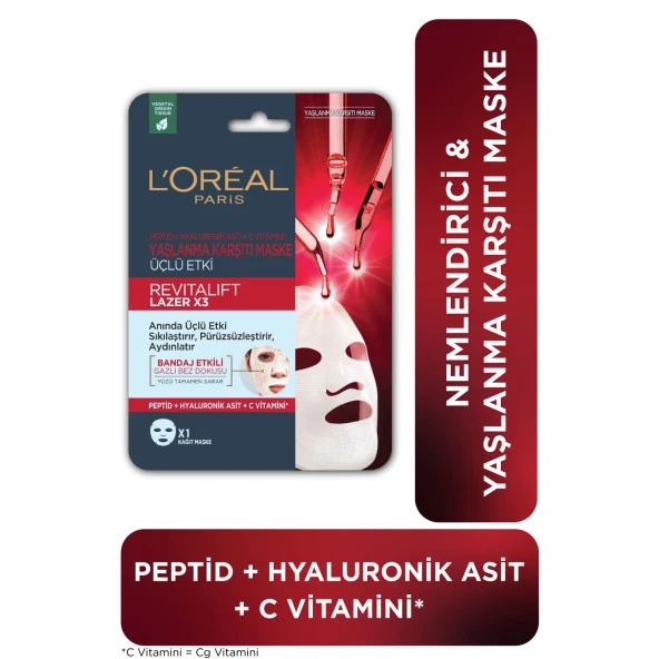 Revitalift Lazer X3 Yaşlanma Karşıtı Maske