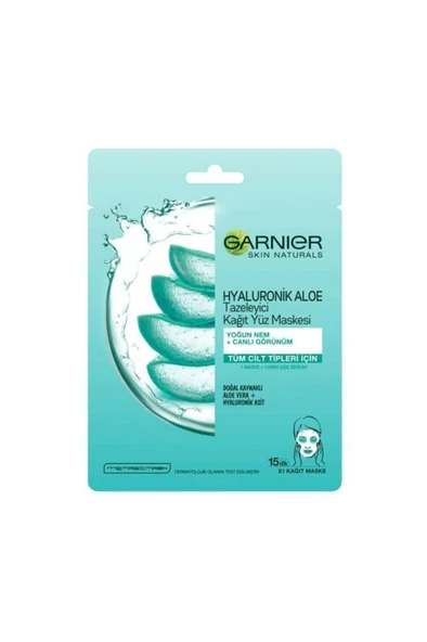 Garnier Hyaluronik Aloe Temizleyici Kağıt Yüz Maskesi - 2