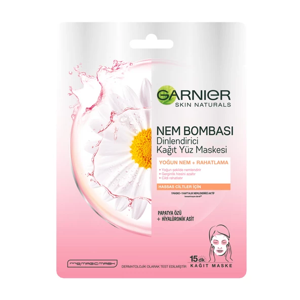 Garnier Dinlendirici Kağıt Maske 32GR - Resim 5