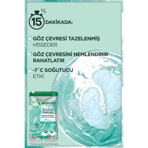 Garnier Hyaluronik Kriyojel Yorgunluk Karşıtı Soğutucu Göz Maskesi - 2