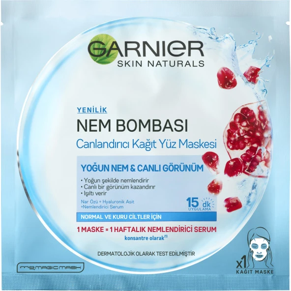 Garnier Nem Bombası Canlandırıcı Kağıt Maske 32GR - 2