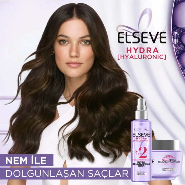 L'Oréal Paris Elseve Hydra [Hyaluronic] 72 Saat Nem ile Dolgunlaştıran Maske 300ml - 3