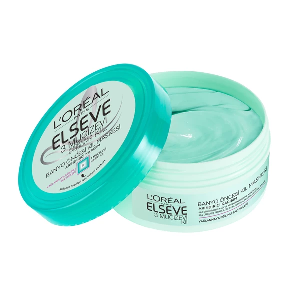 L'Oréal Paris Elseve 3 Mucizevi Kil Banyo Öncesi Kil Maskesi 150 ml - 3