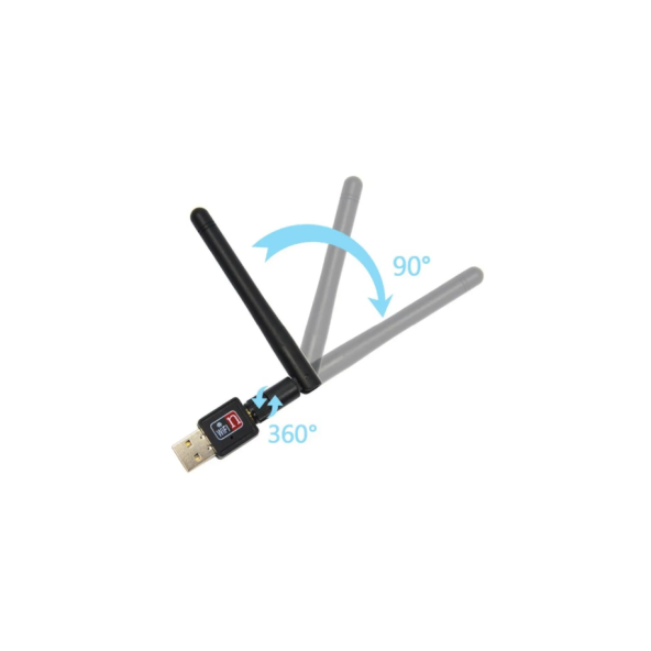 300Mbps 2DBI Antenli Mini Wireless USB Adaptör Wifi Uydu Alıcı - 5