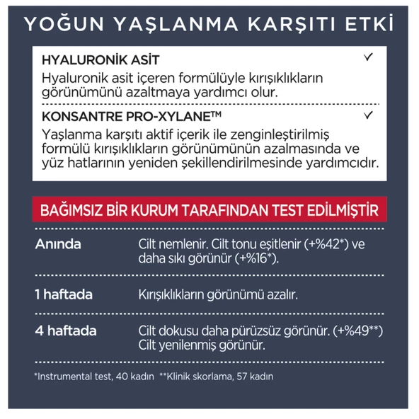 L'Oréal Paris Revitalift Lazer X3 Yoğun Yaşlanma Karşıtı Gece Bakım Kremi - Resim 8