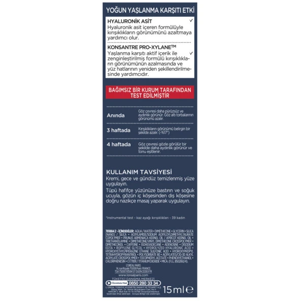 L'Oréal Paris Revitalift Lazer X3 Yaşlanma Karşıtı Göz Bakım Kremi - Resim 6