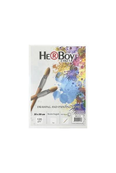 HerBoy Resim Kağıdı 35 X 50 120 gr 100 Lü Paket