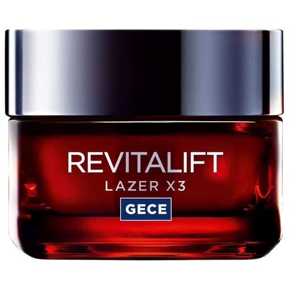 L'Oréal Paris Revitalift Lazer X3 Yoğun Yaşlanma Karşıtı Gece Bakım Kremi - Resim 2