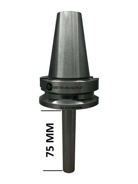 BBT40 MCA8 - 75 BOY VİDALI TUTUCU M8X75 BOY VİDALI TUTUCU 20.000 devir balans alınmıştır