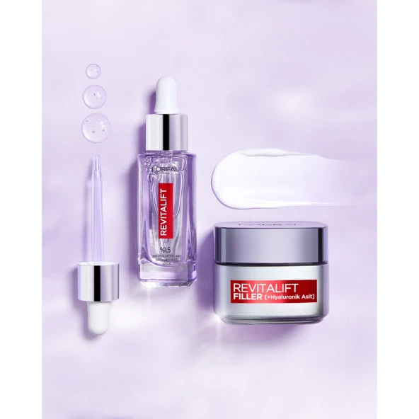 L'Oréal Paris Revitalift Filler Yoğun Dolgunlaştırıcı Yaşlanma Karşıtı Gündüz Kremi 50ml - Hyaluronik Asit - Resim 8