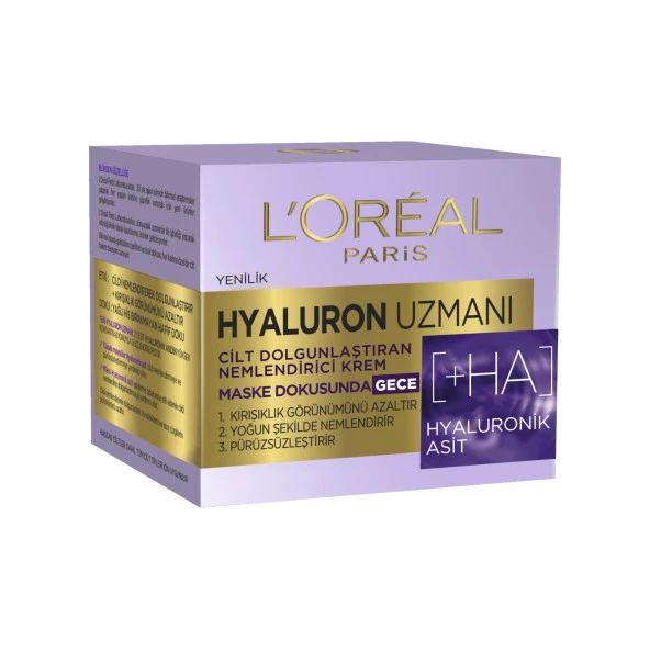 L'Oréal Paris Hyaluron Uzmanı Cilt Dolgunlaştıran Nemlendirici Krem Gece - 2