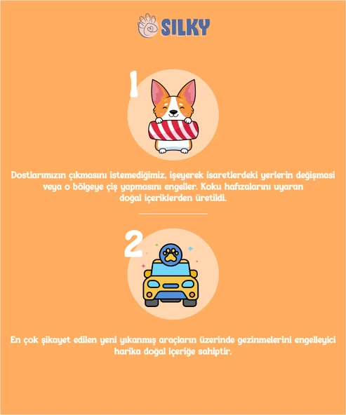 Silky - Köpek Uzaklaştırıcı ve Tuvalet Eğitim Spreyi - Doğal Esans içerikli 100ml - 3