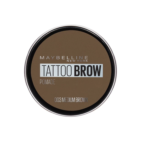 Maybelline New York Tattoo Brow Kaş Pomadı - 03 Medium Brown (Orta Ton)