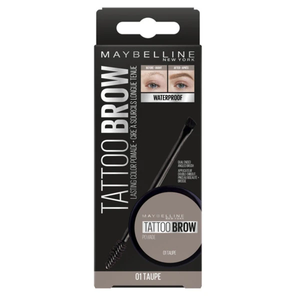 Maybelline New York Tattoo Brow Kaş Pomadı 01 Taupe (Açık Ton) - 7