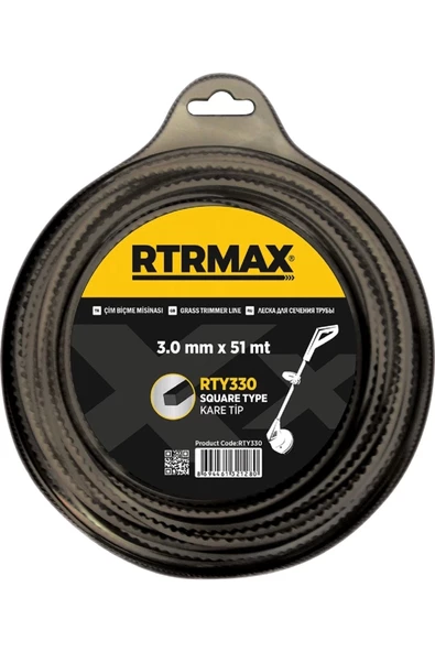 Rtrmax Rty330 Tırpan Misinası Siyah 3mm*51mt