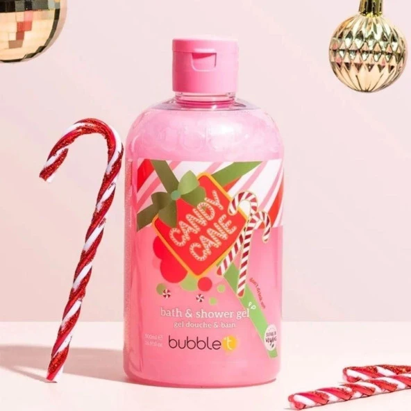 Bubble T Candy Cane Bath & Shower Gel 500 ml Duş Jeli - 2