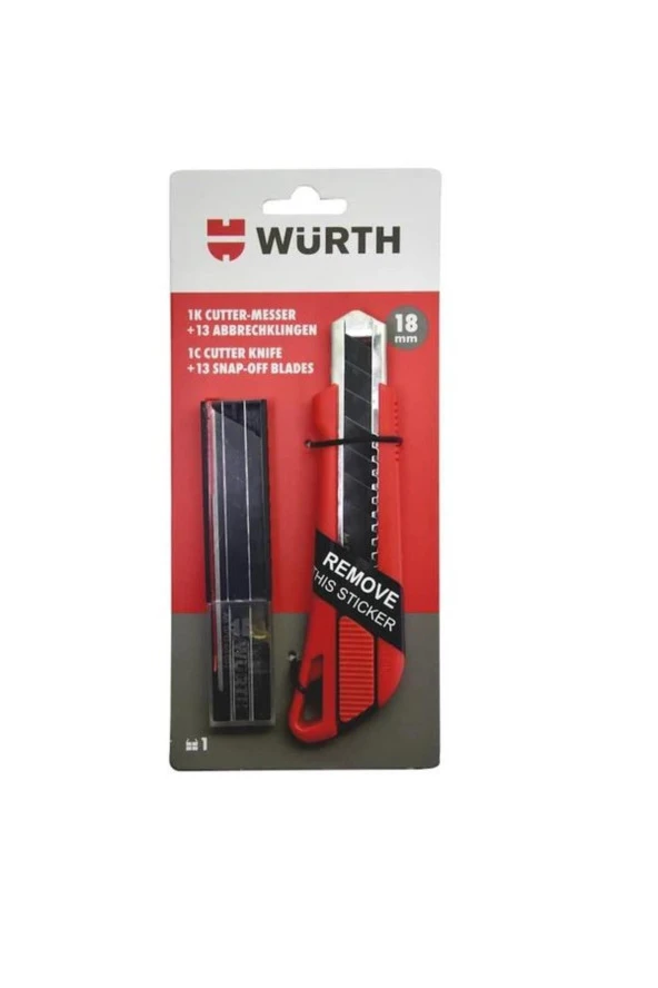 Würth Falçata Seti 18 Mm (1 FALÇATA-13 BIÇAK)