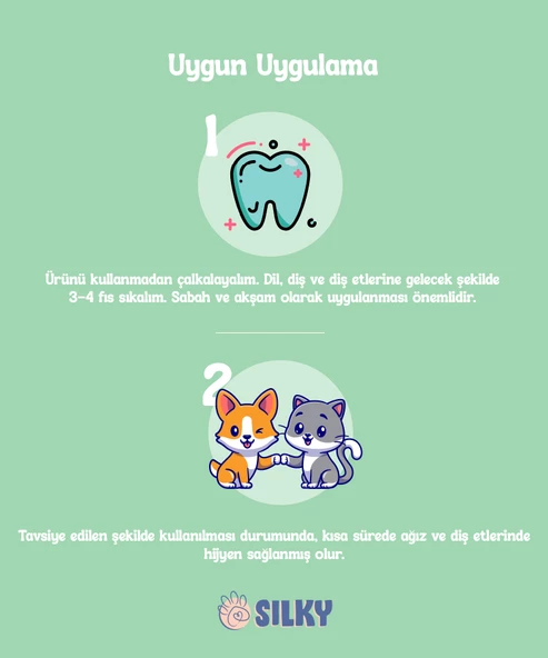 Silky - Kedi ve Köpekler için Ağız Bakım Spreyi - Gümüş İyonlu 100ml - 3