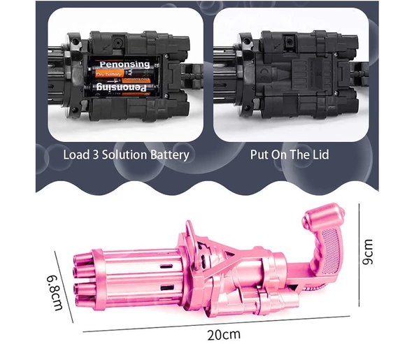 Bubble Machine Pilli Köpük Tabancası - 10