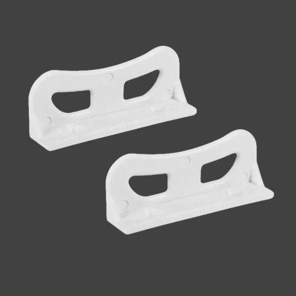 Pencere Kapı Sineklik Kolu Plastik Pimapen PVC L Tipi Tutucu Tutamağı 2 Adet - Resim 4