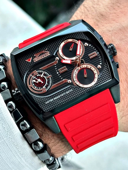 Slazenger SL.09.2208.2.04 Kare Kasa XXL Erkek Kol Saati - Resim 5