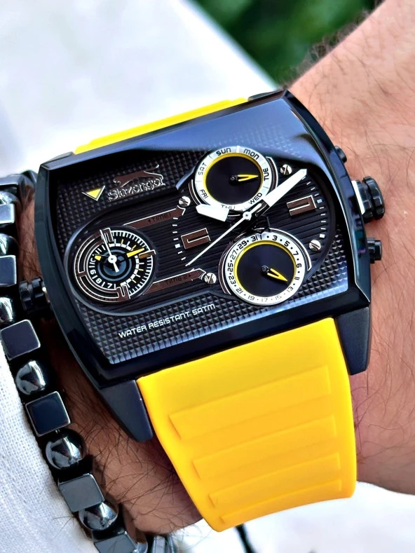 Slazenger SL.09.2208.2.03 Kare Kasa XXL Erkek Kol Saati - Resim 3