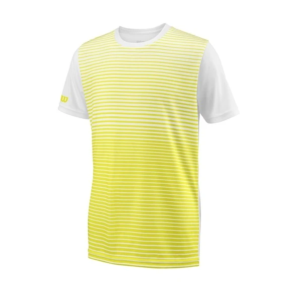 Wilson B Team Striped Crew Erkek Çocuk T-Shirt WRA767205 - 9
