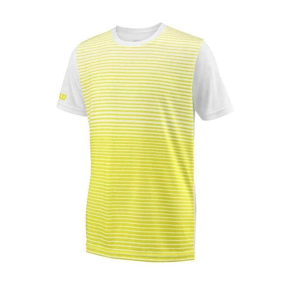 Wilson B Team Striped Crew Erkek Çocuk T-Shirt WRA767205 - 3