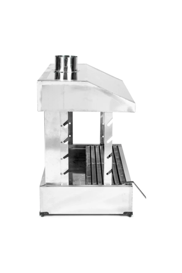 75x45 Mangalı Paslanmaz Krom Iç Tavalı - Resim 2