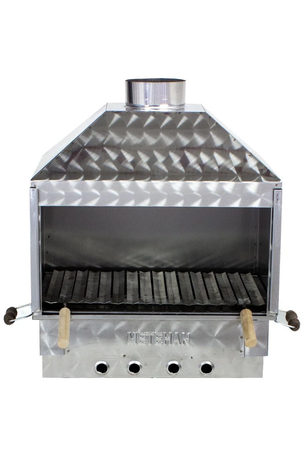 MTH-355 Set Üstü Davlumbazlı Lama Izgaralı Mangal - Resim 4