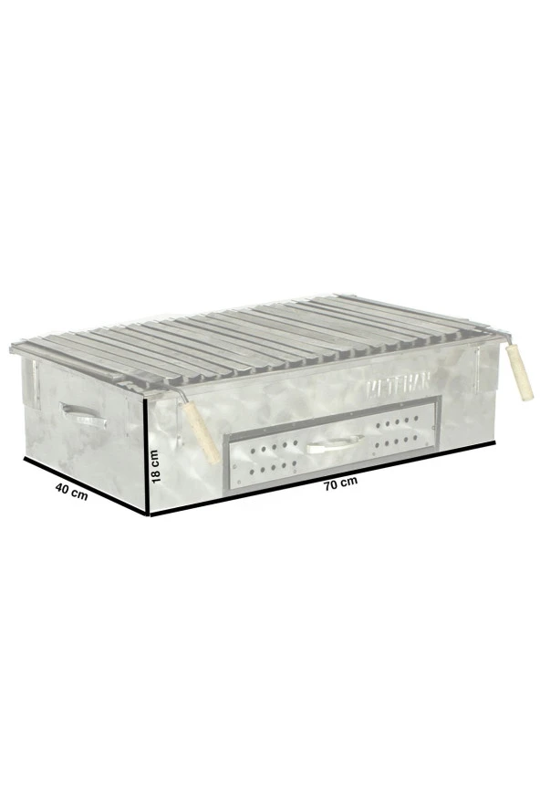 MTH-382 Set Üstü Lama Izgaralı Çekmeceli Mangal (70X40) - 2