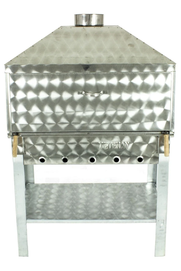Davlumbazlı Bacalı Maltız Izgaralı Krom Mangal Mth-296 - 2