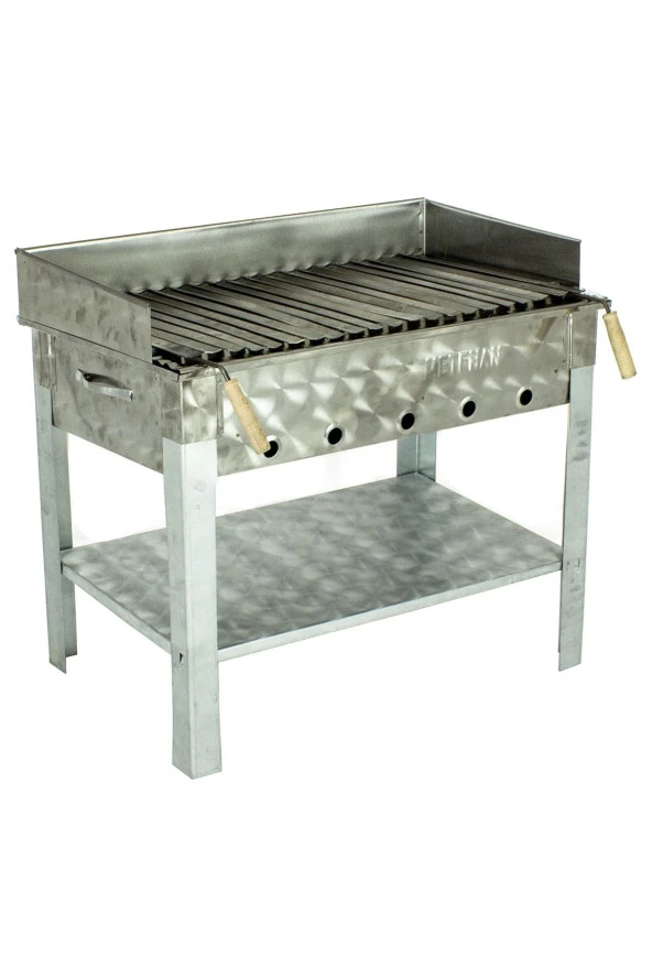 Maltız Izgaralı Pervazlı Krom Mangal Mth-284