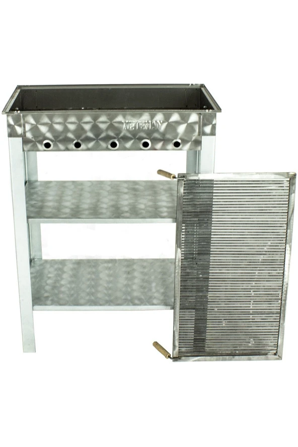 Battal Boy Maltız Izgaralı Krom Mangal Mth-224 - Resim 2