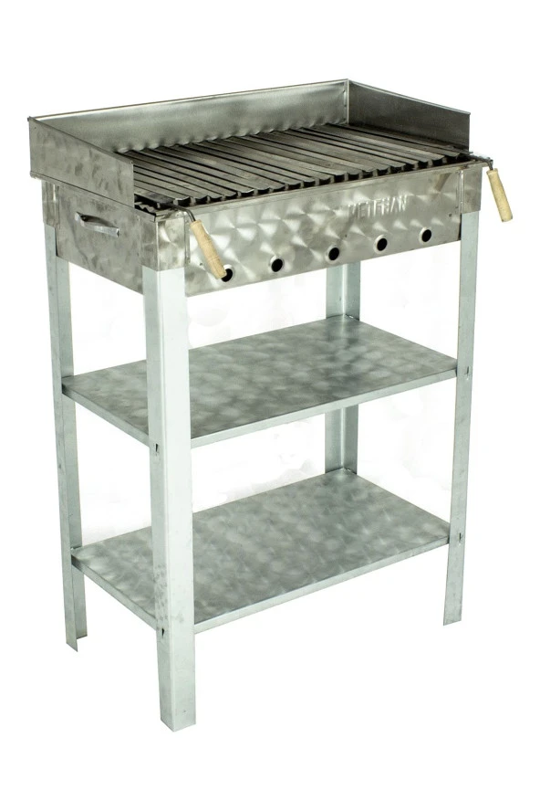 Battal Boy Pervazlı Lama Izgaralı Krom Mangal Mth-229 ürün görseli