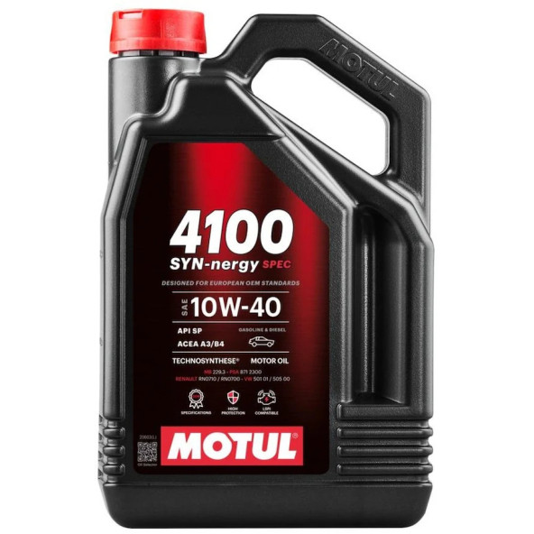 Motul 4100 Syn-Nergy Spec 10W-40 Motor Yağı 4 L
