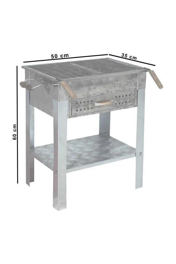Mth-184 Çekmeceli Maltız Izgaralı Mangal - Resim 2