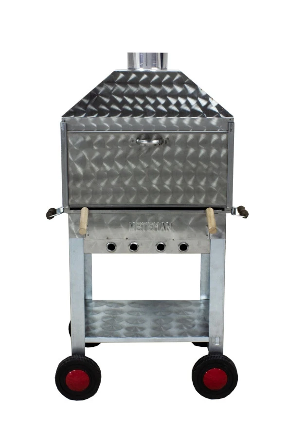 Mth-199 Davlumbazlı Lama Izgaralı Mangal (4 Tekerlekli) ürün görseli