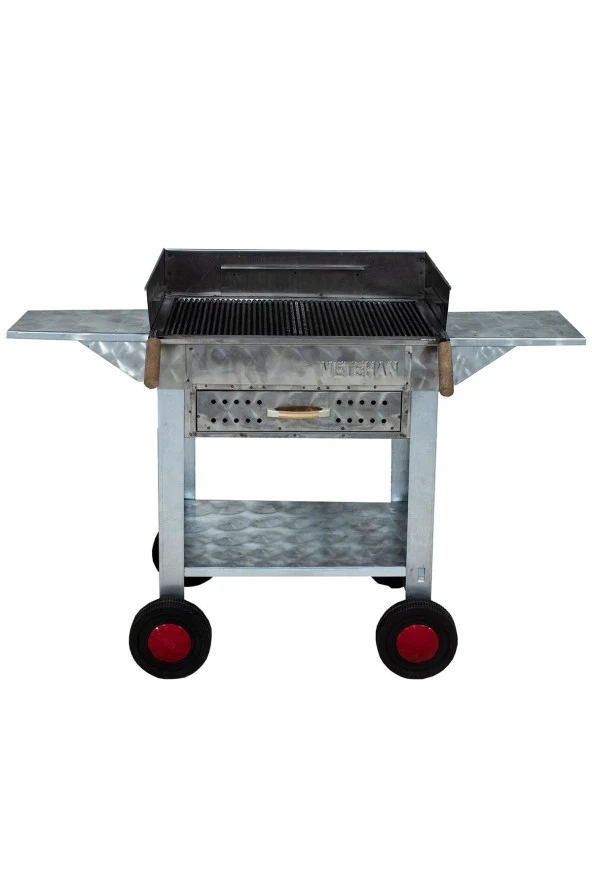 Mth-192 Pervazlı Kanatlı Çekmeceli Maltız Izgaralı Mangal (4 Tekerlekli) - Resim 3