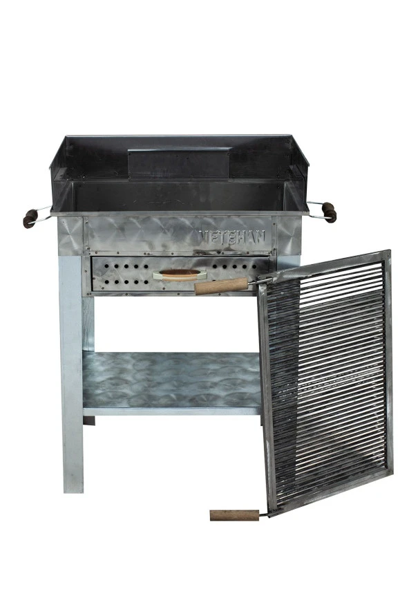 Mth-190 Pervazlı Çekmeceli Maltız Izgaralı Mangal - Resim 2