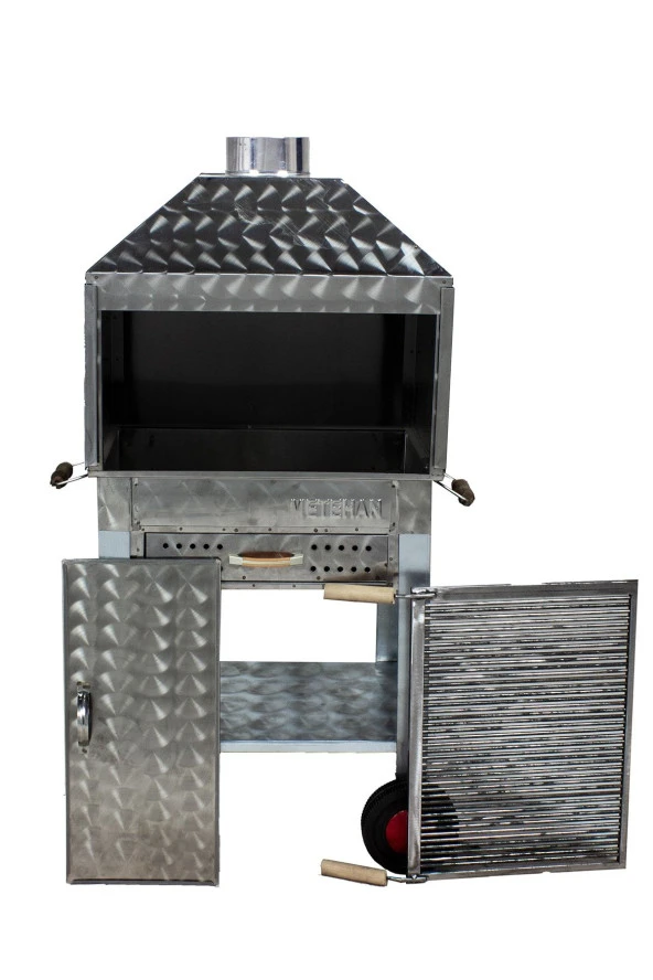 Mth-202 Davlumbazlı Çekmeceli Maltız Izgaralı Mangal (4 Tekerlekli) - Resim 2