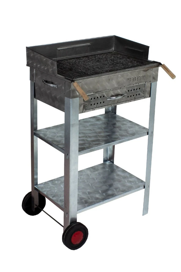 Mth-40 Battal Boy Çekmeceli Pervazlı Maltız Izgaralı Mangal (2 Tekerlekli) ürün görseli