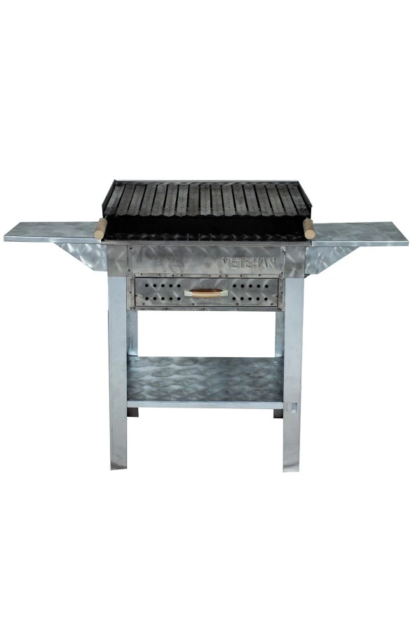 Mth-195 Pervazlı Kanatlı Çekmeceli Lama Izgaralı Mangal - Resim 2