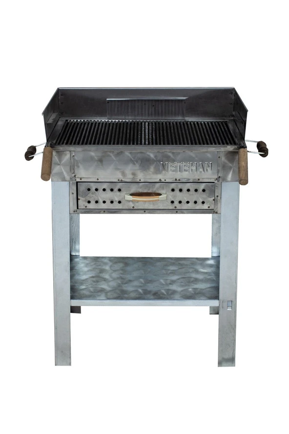 Mth-190 Pervazlı Çekmeceli Maltız Izgaralı Mangal - Resim 3