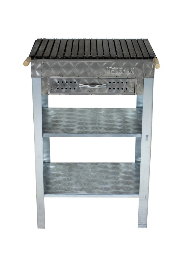 Mth-31 Battal Boy Çekmeceli Lama Izgaralı Mangal - Resim 3